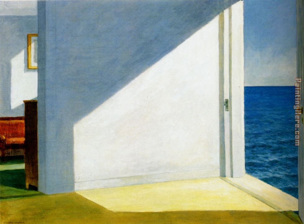 Rooms by the sea painting - Edward Hopper Rooms by the sea art painting